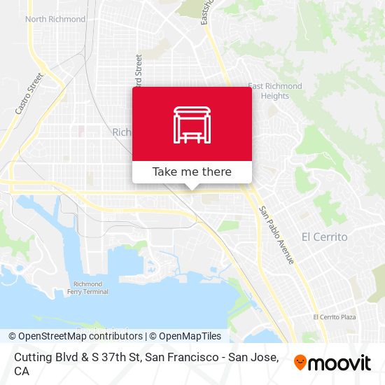 Cutting Blvd & S 37th St map