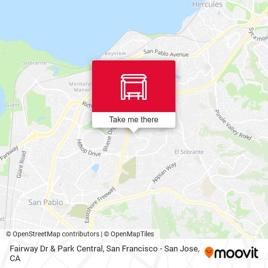 Fairway Dr & Park Central map