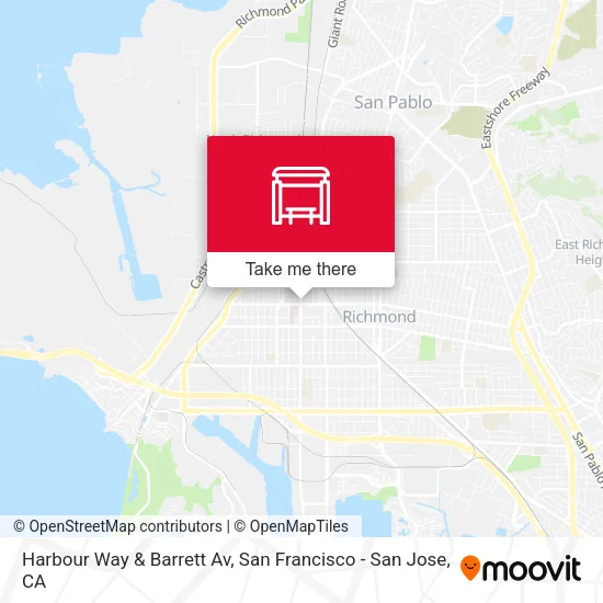 Harbour Way & Barrett Av map