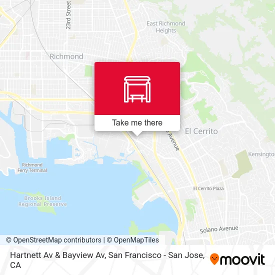 Hartnett Av & Bayview Av map