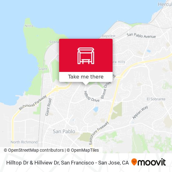 Hilltop Dr & Hillview Dr map