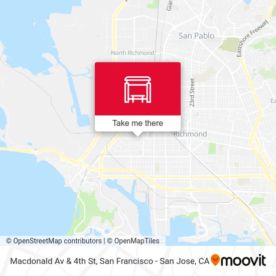 Macdonald Av & 4th St map