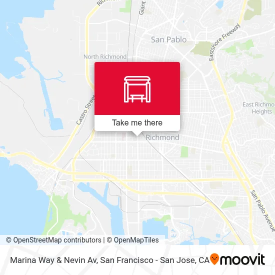 Marina Way & Nevin Av map