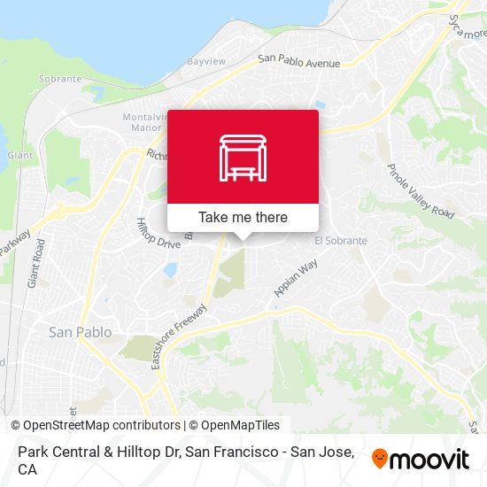 Park Central & Hilltop Dr map
