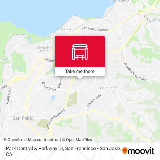 Park Central & Parkway Dr map