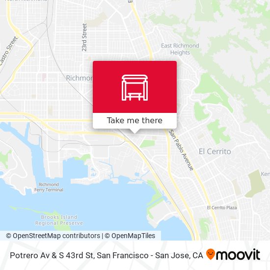 Potrero Av & S 43rd St map