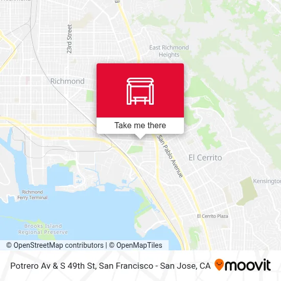Potrero Av & S 49th St map