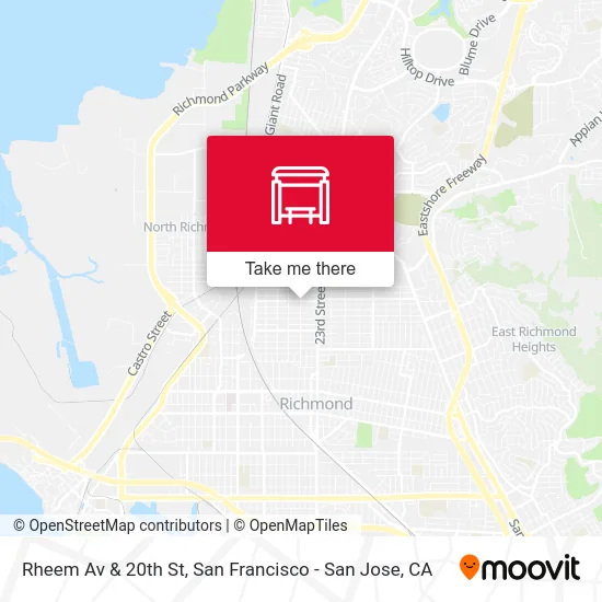 Rheem Av & 20th St map