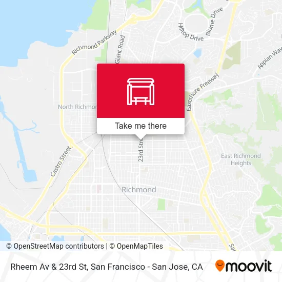 Rheem Av & 23rd St map
