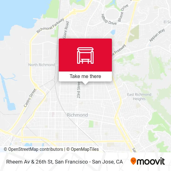 Rheem Av & 26th St map