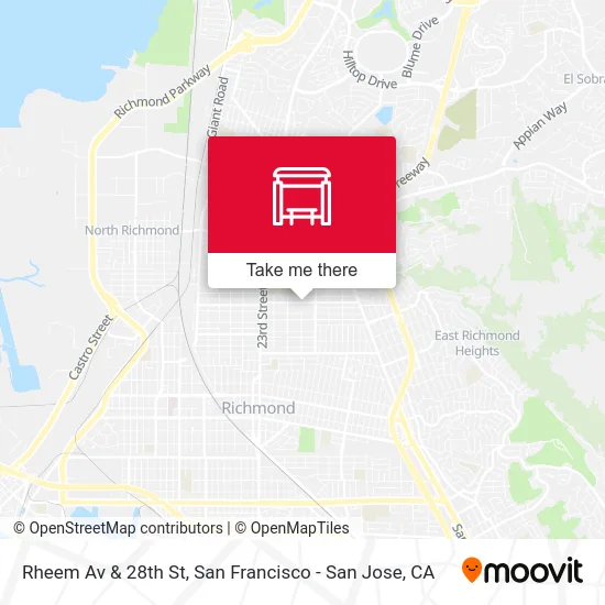 Rheem Av & 28th St map