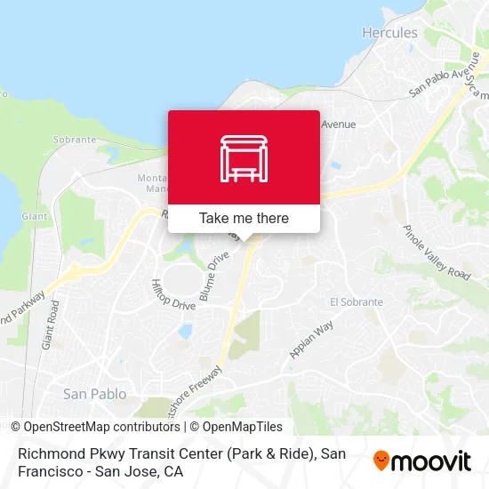 Mapa de Richmond Pkwy Transit Center (Park & Ride)