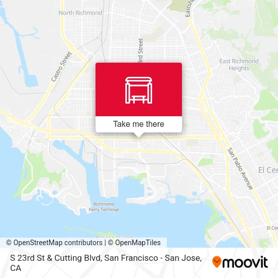 S 23rd St & Cutting Blvd map