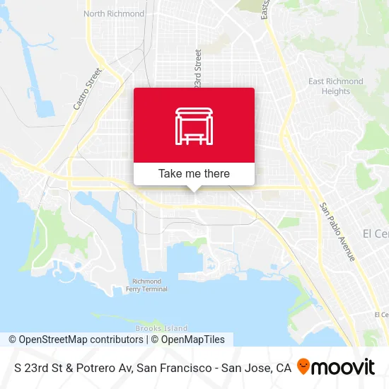 S 23rd St & Potrero Av map