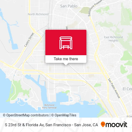 S 23rd St & Florida Av map