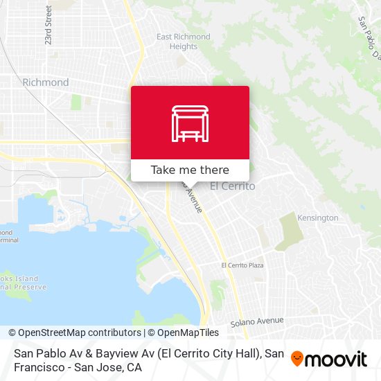 Mapa de San Pablo Av & Bayview Av (El Cerrito City Hall)