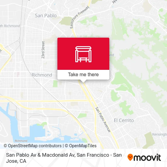 San Pablo Av & Macdonald Av map
