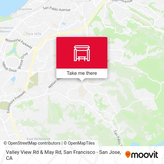 Valley View Rd & May Rd map