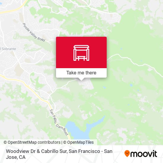 Woodview Dr & Cabrillo Sur map