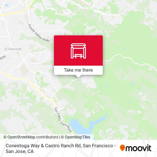 Mapa de Conestoga Way & Castro Ranch Rd
