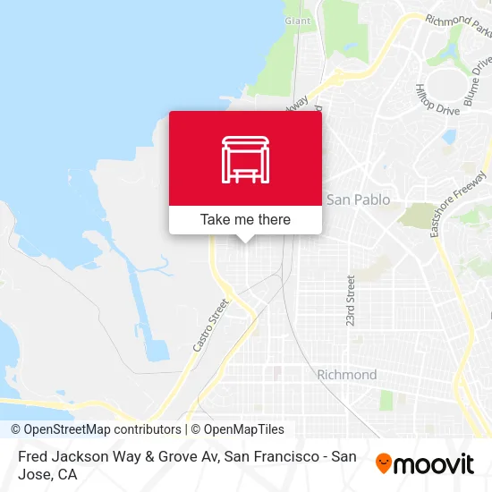 Fred Jackson Way & Grove Av map