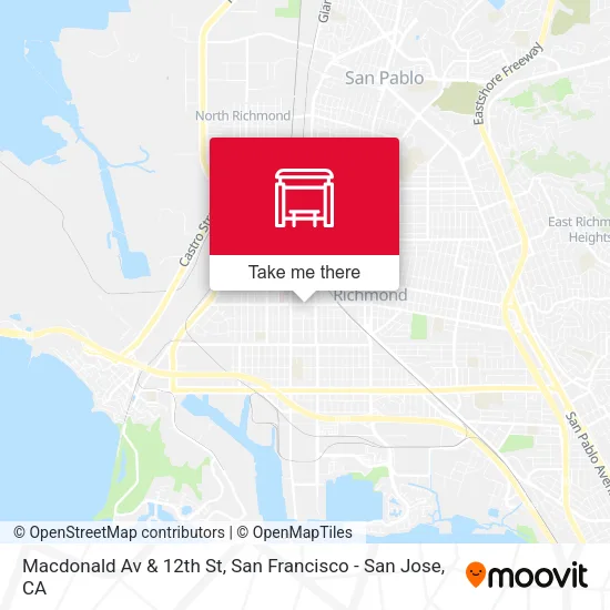 Macdonald Av & 12th St map