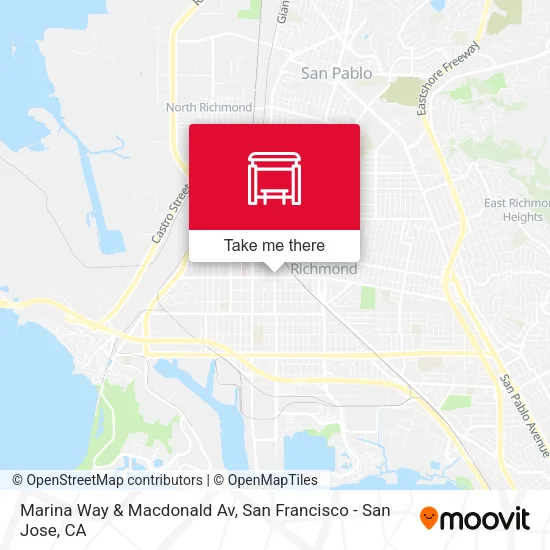 Marina Way & Macdonald Av map