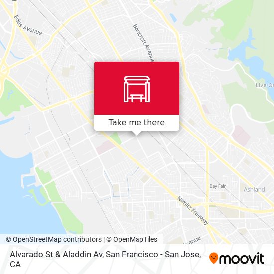 Alvarado St & Aladdin Av map