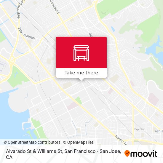 Alvarado St & Williams St map