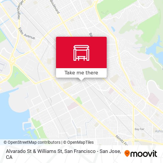Alvarado St & Williams St map