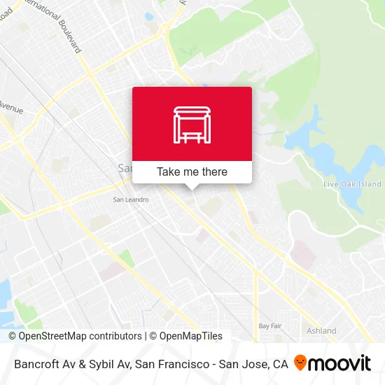 Bancroft Av & Sybil Av map