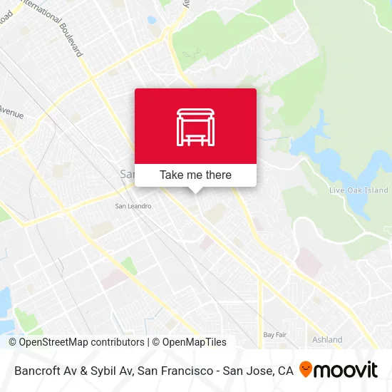 Mapa de Bancroft Av & Sybil Av