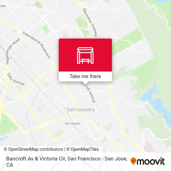 Bancroft Av & Victoria Cir map