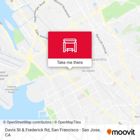 Davis St & Frederick Rd map