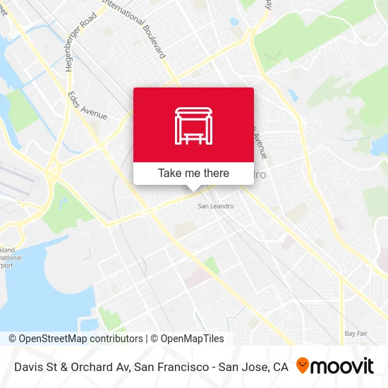 Davis St & Orchard Av map