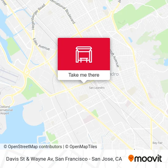 Davis St & Wayne Av map