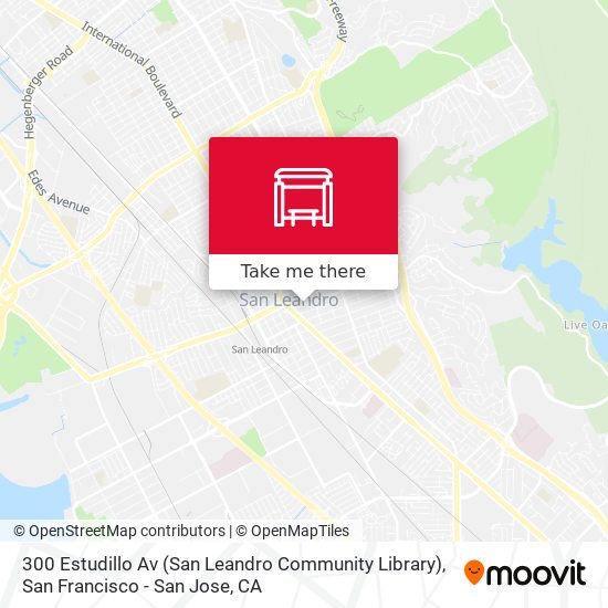 Mapa de 300 Estudillo Av (San Leandro Community Library)