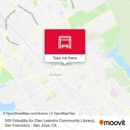 300 Estudillo Av (San Leandro Community Library) map
