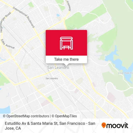 Estudillo Av & Santa Maria St map