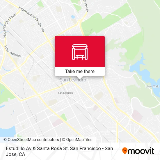 Estudillo Av & Santa Rosa St map