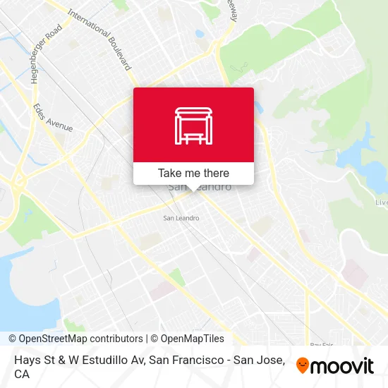 Hays St & W Estudillo Av map