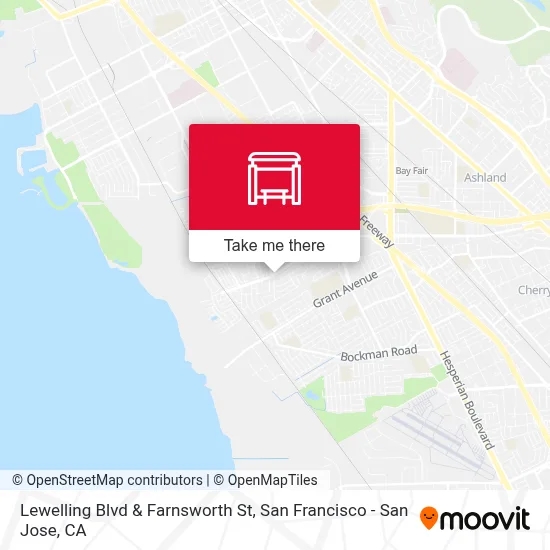 Lewelling Blvd & Farnsworth St map