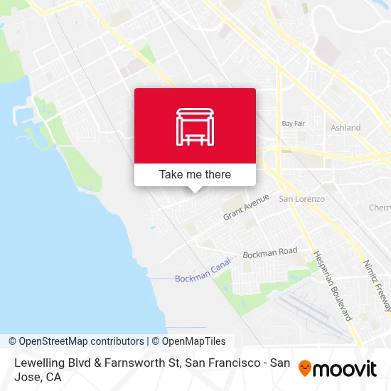 Lewelling Blvd & Farnsworth St map