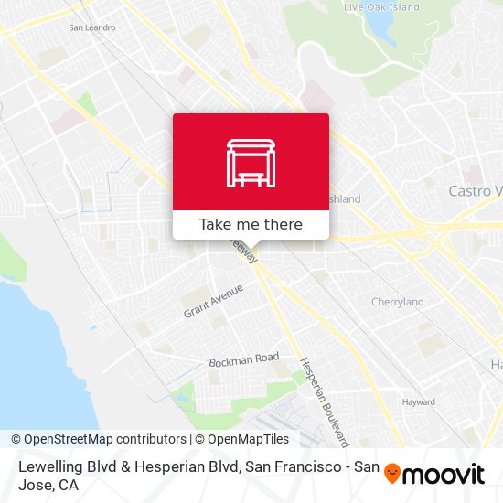 Lewelling Blvd & Hesperian Blvd map