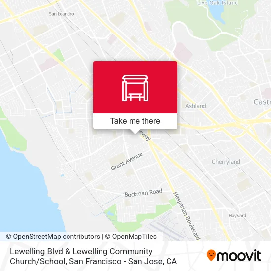 Lewelling Blvd & Lewelling Community Church / School map
