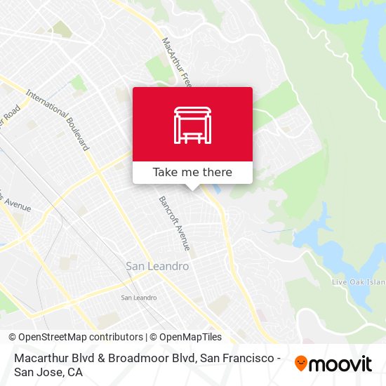 Mapa de Macarthur Blvd & Broadmoor Blvd