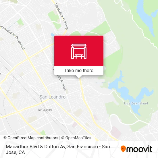 Macarthur Blvd & Dutton Av map