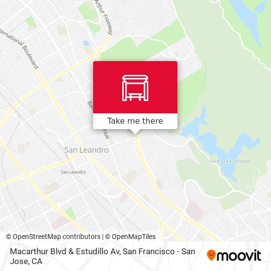 Macarthur Blvd & Estudillo Av map
