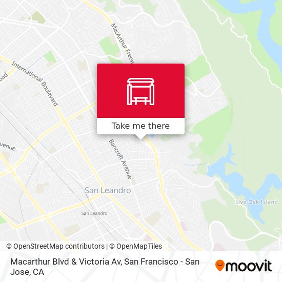 Macarthur Blvd & Victoria Av map