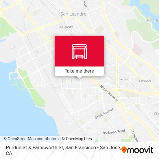 Purdue St & Farnsworth St map